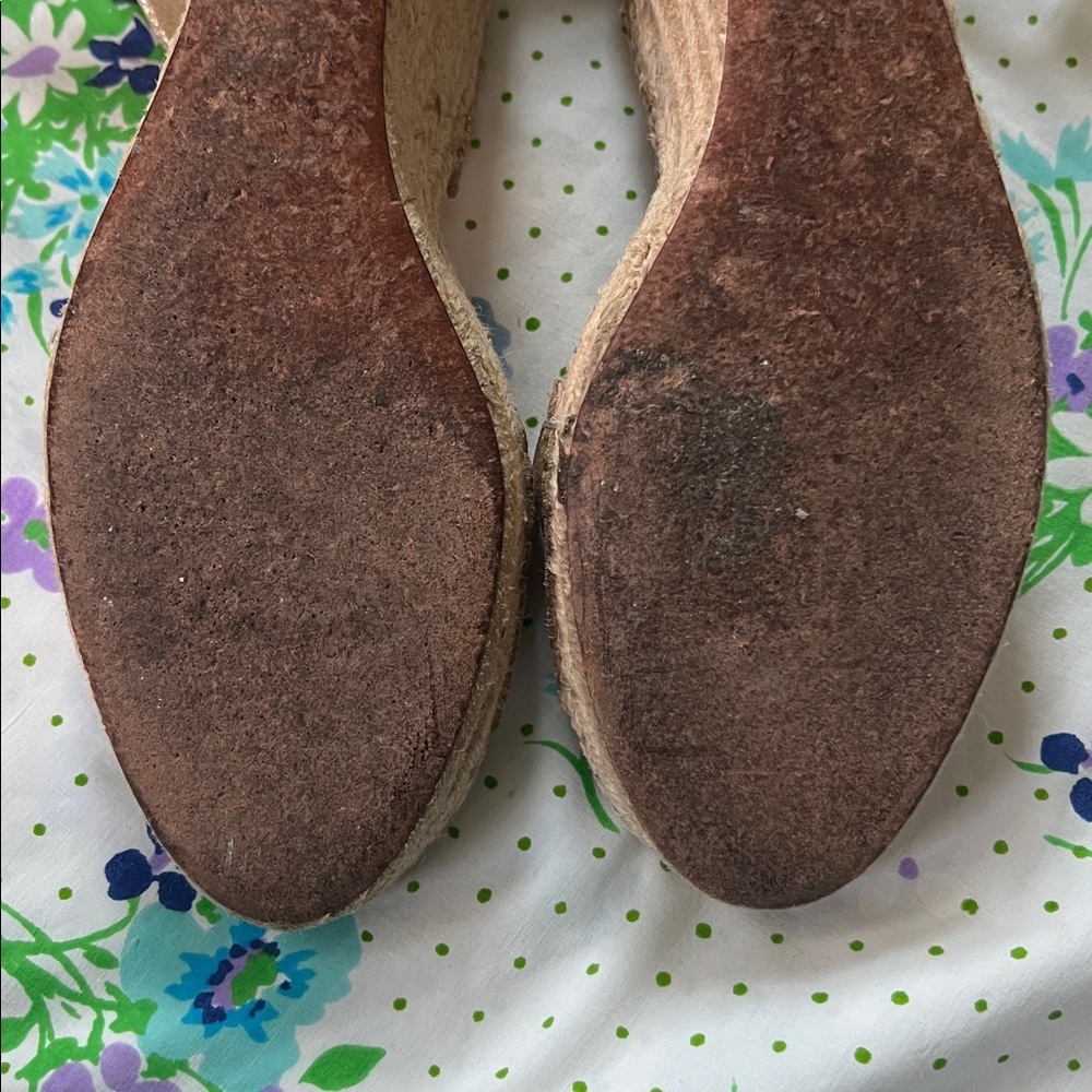 Loeffler Randall Metallic Ankle Lace Espadrilles- 9? - Picture 10 of 15
